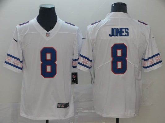 Men's New York Giants Daniel Jones #8 White Player Game Jersey1