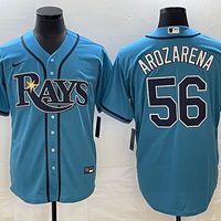 Men's Tampa Bay Rays Randy Arozarena #56 Blue Replica Player Jersey1