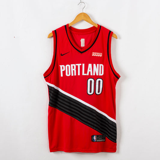 Men's Portland Trail Blazers Carmelo Anthony #00 Red Swingman Jersey1