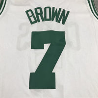 Men's Boston Celtics Jaylen Brown #7 White 2022/23 Swingman Jersey1 - Association Edition