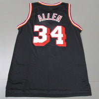 Men's Miami Heat Ray Allen Black 2012-13 Hardwood Classics Swingman Jersey1