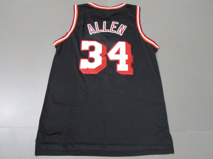 Men's Miami Heat Ray Allen Black 2012-13 Hardwood Classics Swingman Jersey1
