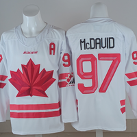 Men's Canada Hockey Connor McDavid #97 White 2026 Winter Olympics Jersey