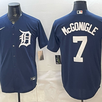 Men's Detroit Tigers Kevin McGonigle #7 Navy Limited Player Jersey