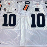 Men's Auburn Tigers Bo Nix #10 White Player Game Jersey