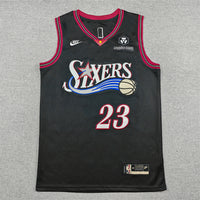 Men's Philadelphia 76ers LeBron James #23 Black Swingman Jersey - Classic Edition
