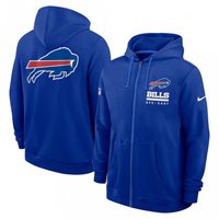 Men's Buffalo Bills Utility Player Sideline NFL Full-Zip Hoodie