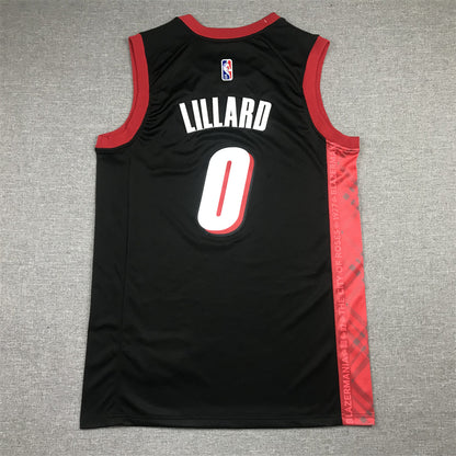 Men's Portland Trail Blazers Damian Lillard Black Swingman Jersey1 - City Edition