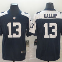 Men's Dallas Cowboys Michael Gallup #13 Navy Game Jersey1