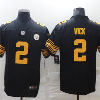 Men's Pittsburgh Steelers Michael Vick #2 Black Alternate Legend Jersey1