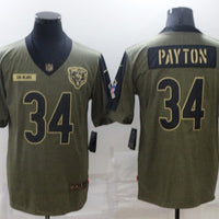 Men's Chicago Bears #34 Walter Payton Brown Game Jersey1
