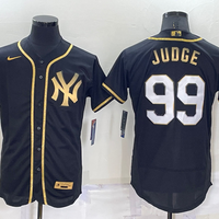 Men's New York Yankees Aaron Judge #99 Black Fashion Stitched Jersey1