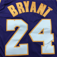 Men's Los Angeles Lakers Kobe Bryant #24 Purple Swingman Player Jersey1