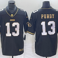 Men's San Francisco 49ers Brock Purdy #13 Black Game Player Jersey1