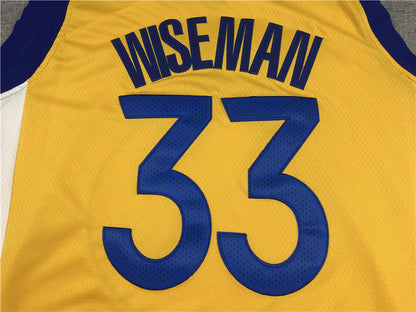 Men's Golden State Warriors James Wiseman Gold Fast Break Team Replica Jersey1