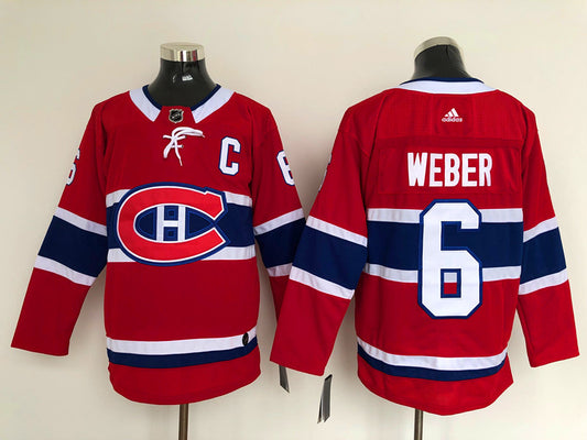 Men's Montreal Canadiens Shea Weber #6 Red Player Game Jersey1