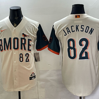 Men's Baltimore Orioles Connor Jackson #82 Cream 2026 City Connect Stadium Jersey