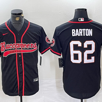 Men's Tampa Bay Buccaneers Graham Barton #62 Black Game Jersey1
