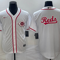 Men's Cincinnati Reds White Home Replica Jersey1