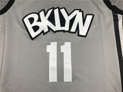 Men's Brooklyn Nets Kyrie Irving Gray 2019 Fast Break Player Movement Jersey1