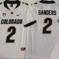 Men's Colorado Buffaloes Shedeur Sanders #2 White Game Jersey