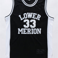 Men's Los Angeles Lakers Kobe Bryant #33 Lower Merion High School Jersey1 Black