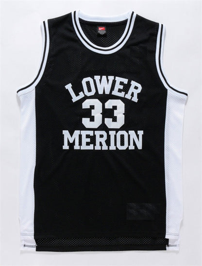 Men's Los Angeles Lakers Kobe Bryant #33 Lower Merion High School Jersey1 Black