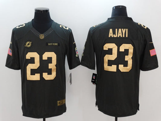 Men's Miami Dolphins Jay Ajayi #23 Black Game Jersey1