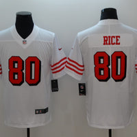 Men's San Francisco 49ers Jerry Rice #80 White Game Jersey1