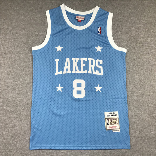 Men's Los Angeles Lakers Kobe Bryant Light Blue 2004-2005 #8 Authentic Jersey1