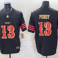 Men's San Francisco 49ers Brock Purdy #13 Black 2025 Rivalries Collection Game Jersey