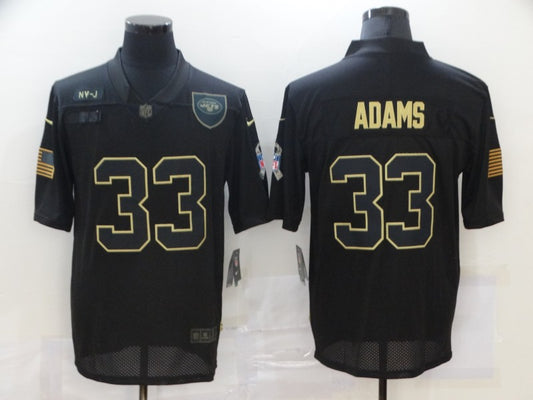 Men's New York Jets #33 Jamal Adams Black Game Jersey1
