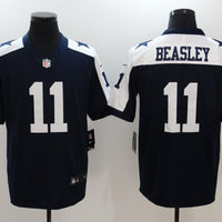 Men's Dallas Cowboys Cole Beasley #11 Navy Game Jersey1