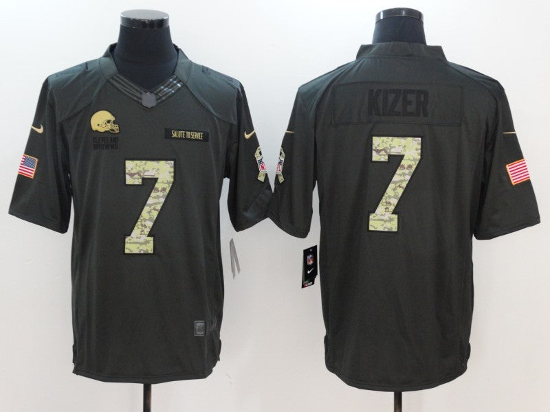 Men's Cleveland Browns DeShone Kizer #7 Black Game Jersey1