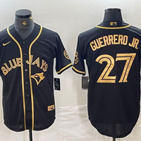 Men's Toronto Blue Jays Vladimir Guerrero Jr. #27 Black Replica Baseball Jersey1