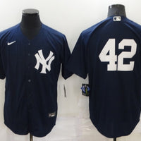 Men's New York Yankees Mariano Rivera #42 Navy Replica Player Name Jersey1