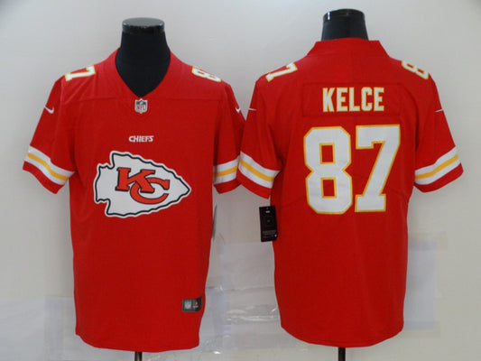 Men's Kansas City Chiefs Travis Kelce #87 Red Game Player Jersey1