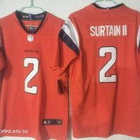 Men's Denver Broncos Patrick Surtain II #2 Orange Team Game Jersey