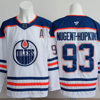 Men's Edmonton Oilers Ryan Nugent-Hopkins #93 White Premium Player Jersey