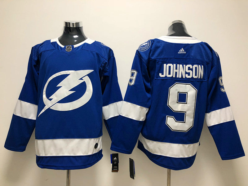 Men's Tampa Bay Lightning Tyler Johnson #9 Blue Player Jersey1