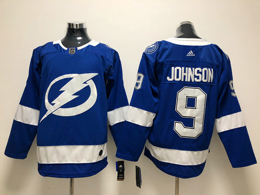 Men's Tampa Bay Lightning Tyler Johnson #9 Blue Player Jersey1