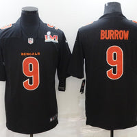 Men's Cincinnati Bengals Joe Burrow #9 Authentic Player Jersey2