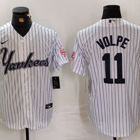 Men's New York Yankees Anthony Volpe White Replica Player Jersey1