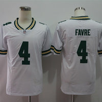 Men's Green Bay Packers Brett Favre #4 White Game Player Jersey1