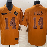 Men's Buffalo Bills Stefon Diggs #14 Brown 2023 Salute To Service Retired Player Limited Jersey1