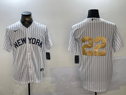 Men's New York Yankees Juan Soto #22 White Game Jersey1