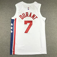 Men's Brooklyn Nets Kevin Durant #7 White 2022/23 Swingman Jersey1 - Classic Edition
