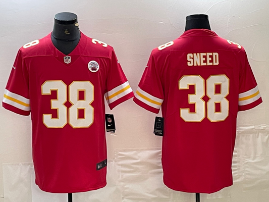 Men's Kansas City Chiefs L'Jarius Sneed #38 Red Game Jersey1
