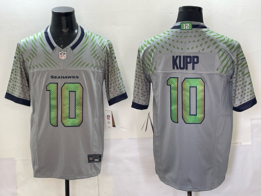 Men's Seattle Seahawks Cooper Kupp #10 Wolf Gray 2025 Rivalries Collection Limited Jersey