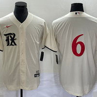 Men's Texas Rangers Josh Jung #6 Cream 2023 City Connect Replica Player Jersey1